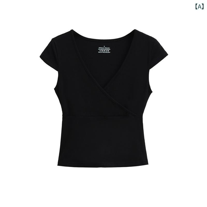 Tシャツ レディース Vネック 半袖 トップス...の紹介画像2