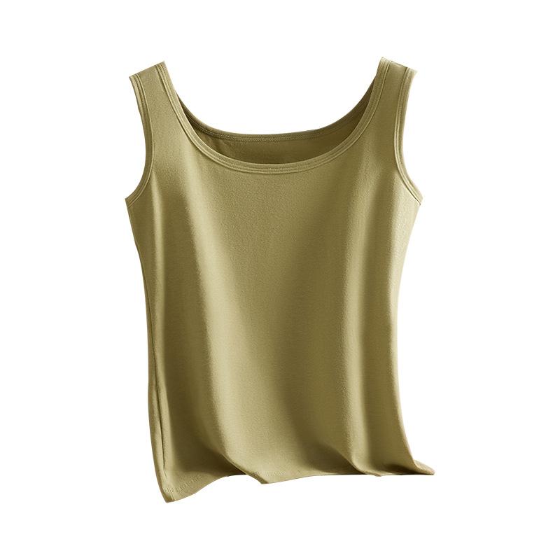 キャミソール レディース インナー ノースリーブ コットン 綿100% 無地 通気性 肌着 下着 部屋着 ルームウェア M L XL 2XL 3XL 黒 白 ベージュ グレー グリーン