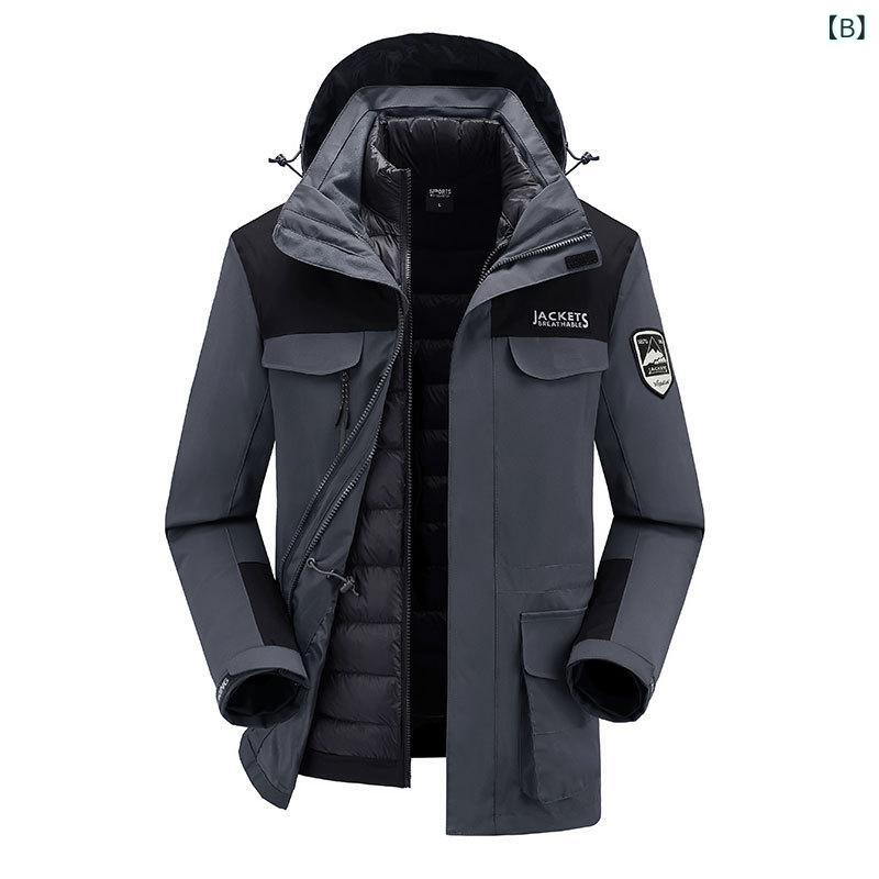 マウンテンパーカー メンズ レディース 防水 防寒 登山ウェア アウトドアウェア 裏起毛 アウター 3way 取り外し可能 フード付き 秋冬 春夏 男性用 女性用 旅行 釣り スキー スノボ 撥水 防風 保温 多機能 3