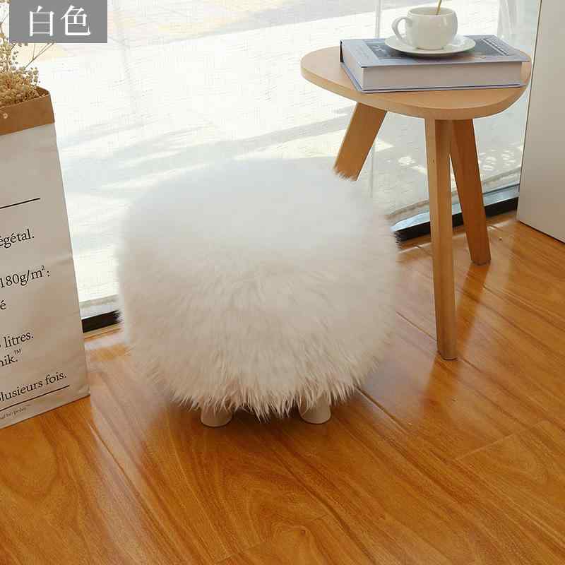 スツール 布製 玄関ベンチ ソファ オットマン ロータイプ 丸椅子 ミニ 木製 椅子 子供用 大人用 フェイ..