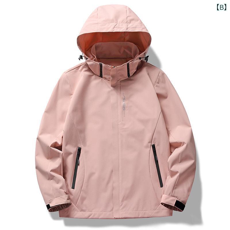 マウンテンパーカー 男女兼用 防水 防風 登山服 ペア 機能性 ワーク ジャケット ア...