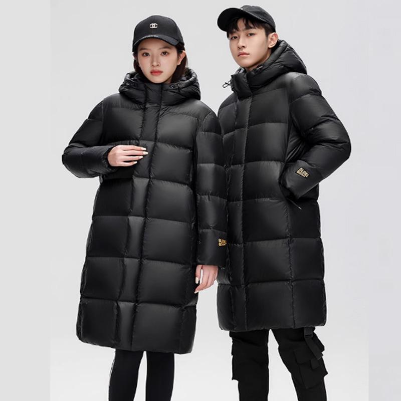 羽絨服 メンズ 男性用 中綿入り 防水 防寒 アウター ブラック 黒 金 秋冬 白鵝絨 立襟 フード付き 700フィルパワー 運動 スポーツ アウトドア