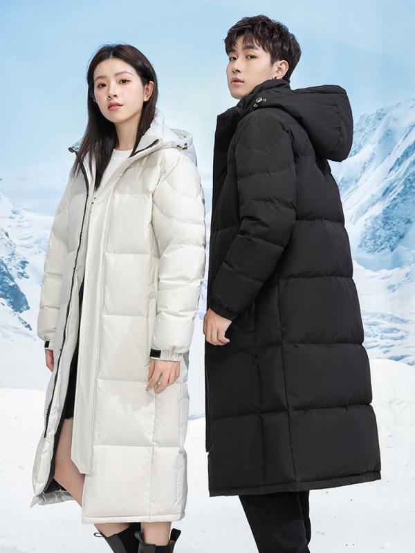 ダウンジャケット 男女兼用 学生 白ダウン ゆったりサイズ 防風 防寒