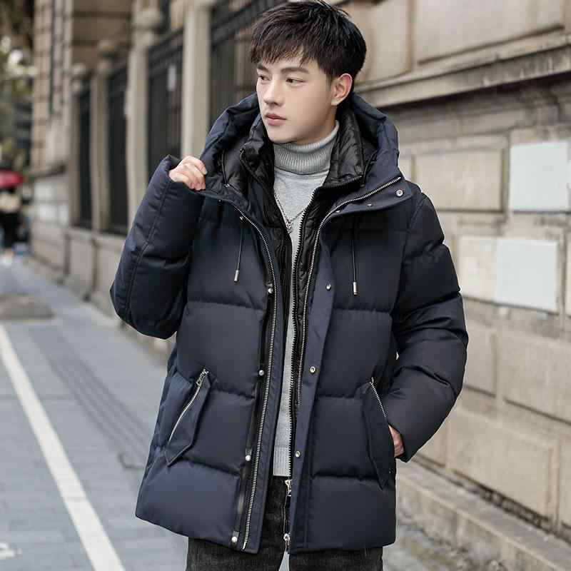 ダウンジャケット 男性用 防寒 防水 防風 撥水 加厚 白鹅绒 700フィルパワー 極寒地対応 アウトドア 紺色 ネイビー