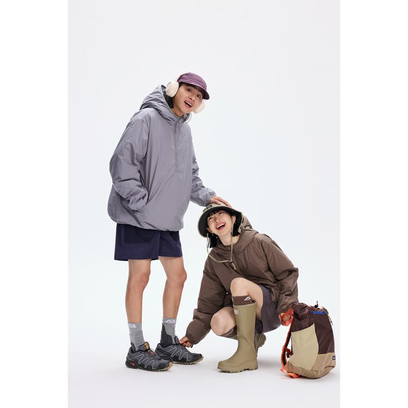 羽毛ジャケット メンズ レディース 防水 防寒 白ダックダウン アウター フード付き 撥水 軽量 暖かい アウトドア 秋冬 白色 灰色 黒色