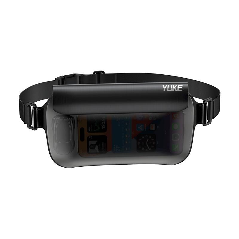 スマホ 防水ケース アウトドア ウエストポーチ ビーチ プール 海水浴 水泳 大容量 透明 タッチ操作可能..