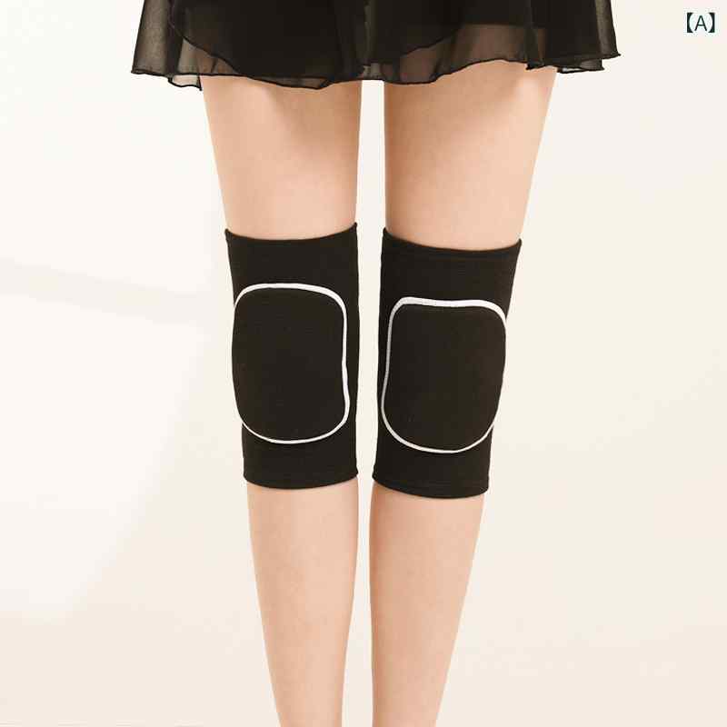 膝当て レディース ダンス スポーツ ヨガ 膝パッド 子供 膝プロテクター 関節 保護 ガールズ キッズ 黒..