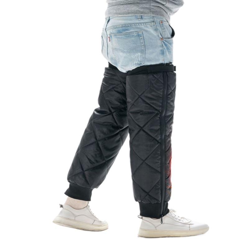 膝当て 子供用 防寒 防水 膝プロテクター 加厚 裏起毛 冷え対策 スポンジ素材 黒 赤 男女兼用