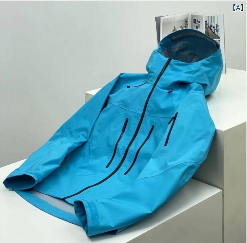 マウンテンパーカー 男女兼用 防水 防風 登山ウェア アウトドア ジャケット 軽量 薄手 春秋 撥水性 通気性 キャンプ 釣り トレッキング ウェア 2