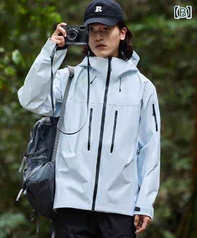 マウンテンパーカー 男女兼用 防水 防風 登山ウェア アウトドア ジャケット 軽量 薄手 春秋 撥水性 通気性 キャンプ 釣り トレッキング ウェア 3