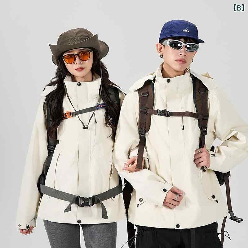 マウンテンパーカー 薄手 ジャケット 男女兼用 春秋 防風 防水 登山 ウェア アウトドアウェア ポリエステル 無地 ブラック グレー グリーン ピンク アイボリー 3