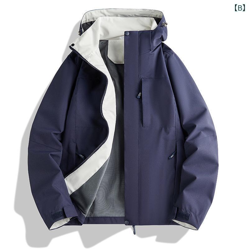 マウンテンパーカー レディース メンズ 防風 防水 アウトドア 登山ウェア 作業着 秋冬 ペア アースカラー バイカラー 3