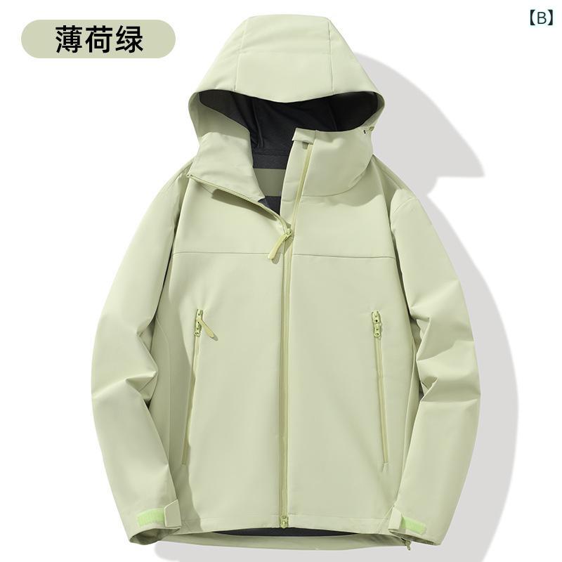 シャドーテールのマウンテンパーカー 男女兼用 アウトドア ウェア 防水 防風 登山 ウェア キャンプ 釣り サイクル ジャケット アウター 春 スプリング｜アングル3