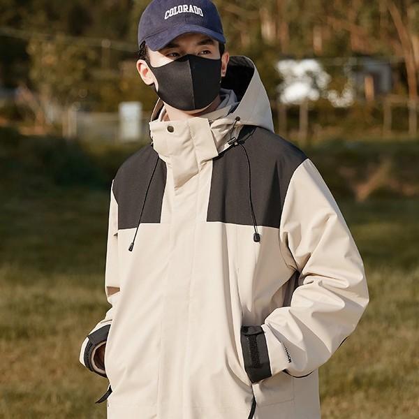 マウンテンパーカー 男女兼用 防風 防水 登山ウェア アウトドアウェア 取り外し可能 裏起毛 3way 防寒 ジャケット 釣り ウェア 上下別