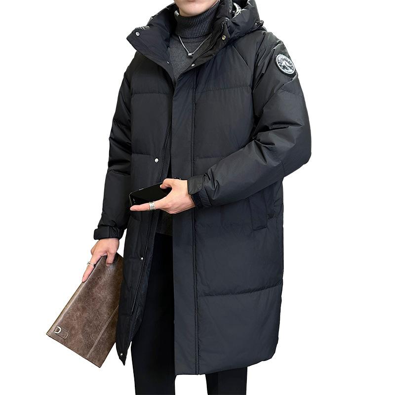 羽绒服 メンズ 男性用 中綿入りジャケット フード付き 暖かい 防寒 撥水 軽量 ブラック ホワイト 秋冬