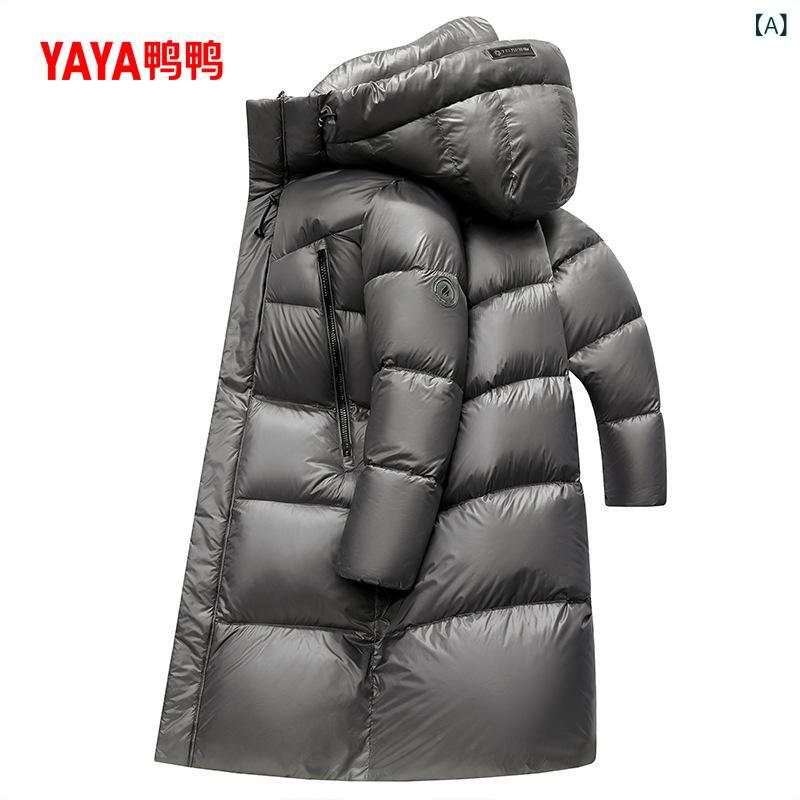 ダウンジャケット メンズ 男性用 ゆったりめ グレー 黒 防寒 抗寒 立襟 フード付き 無地 スポーツ 普段使い