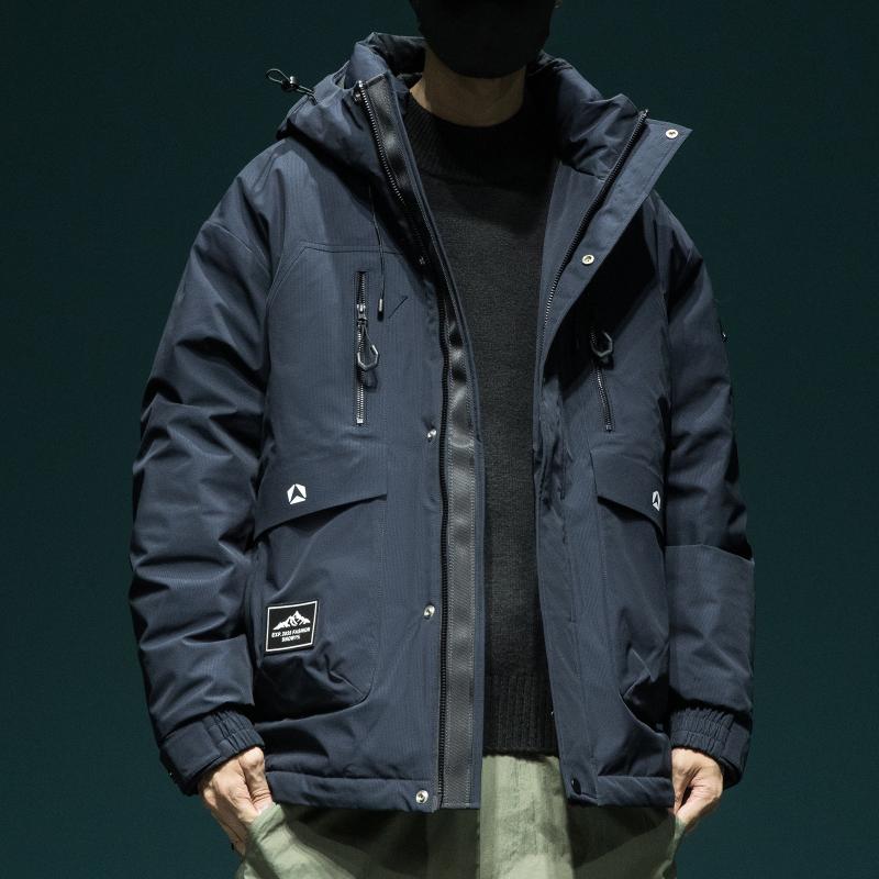 ダウンジャケット 男性用 大きいサイズ 秋冬 アウトドア ワーク 防寒 撥水