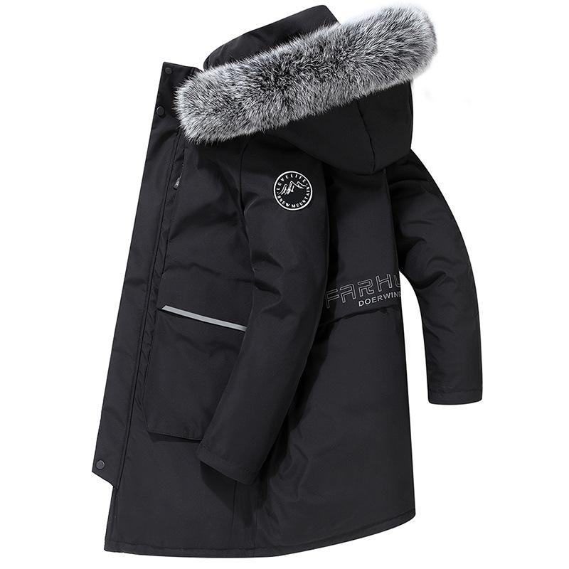 羽绒服 メンズ 男性用 アウター 中綿入り 防風 防寒 撥水 透湿性 立襟 フード付き ブラック グレー 秋冬 アウトドア 普段使い