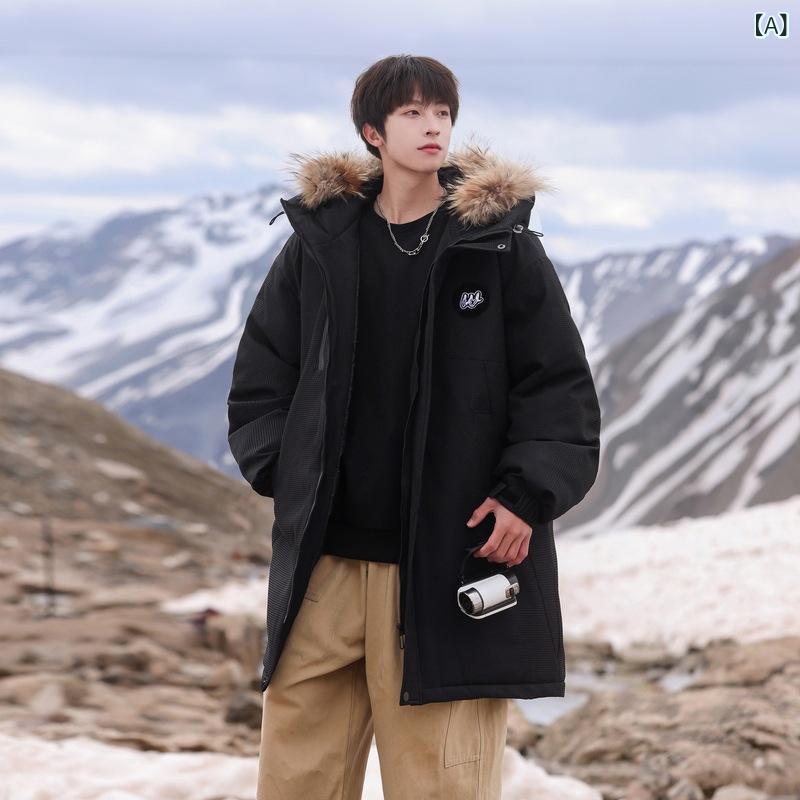 ダウンジャケット 男性用 防寒 アウター フード付き 中綿入り 撥水 防風 暖かい ショート丈 黒 ベージュ M L XL 2XL 3XL