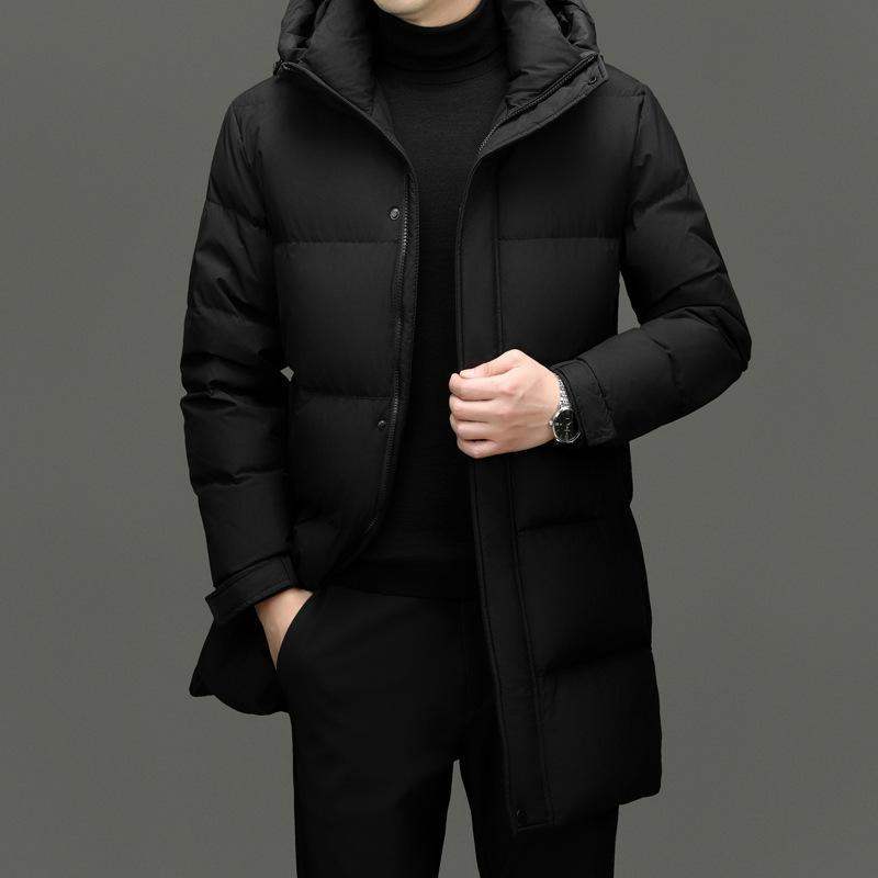 羽绒服 メンズ 男性用 中綿入りジャケット 中綿 コート アウター ジャンパー ブルゾン ビジネス カジュアル 防寒 防風 撥水 立襟 スタンドカラー ブラック 黒 アイボリー