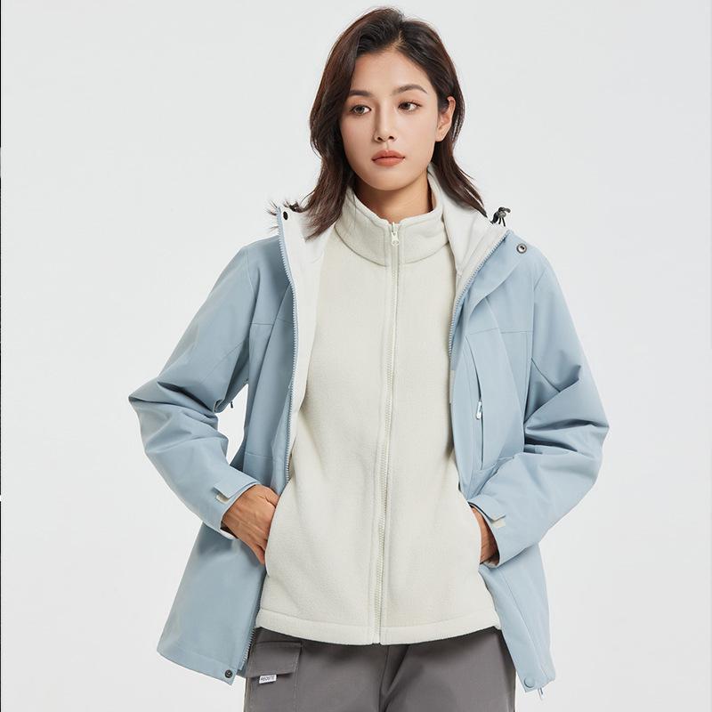 マウンテンパーカー メンズ レディース 登山ウェア アウトドアジャケット 防水 防風 防寒 取り外し可能..