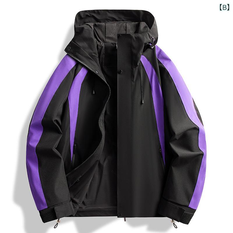 マウンテンパーカー レディース メンズ 防風 防水 登山ウェア 配色 ジャケット ア...