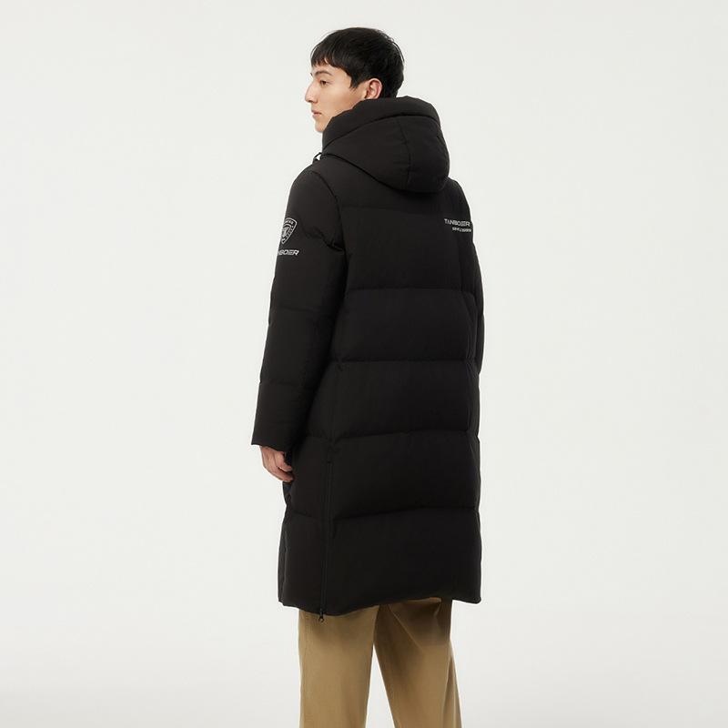 羽絨服 メンズ 男性用 中綿入りジャケット フード付き スポーツウェア アウトドア 防寒 撥水 厚手 あったか ブラック グレー