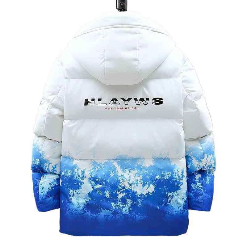 羽绒服 メンズ 冬 加厚 フード付き 青少年 防寒 アウター ジャンパー ブルゾン 暖かい あったか ゆったり リラックスMachine washable 550フィルパワー 白ダックダウン76%~80% 青春 カジュアル 黒 白 グレー M L XL