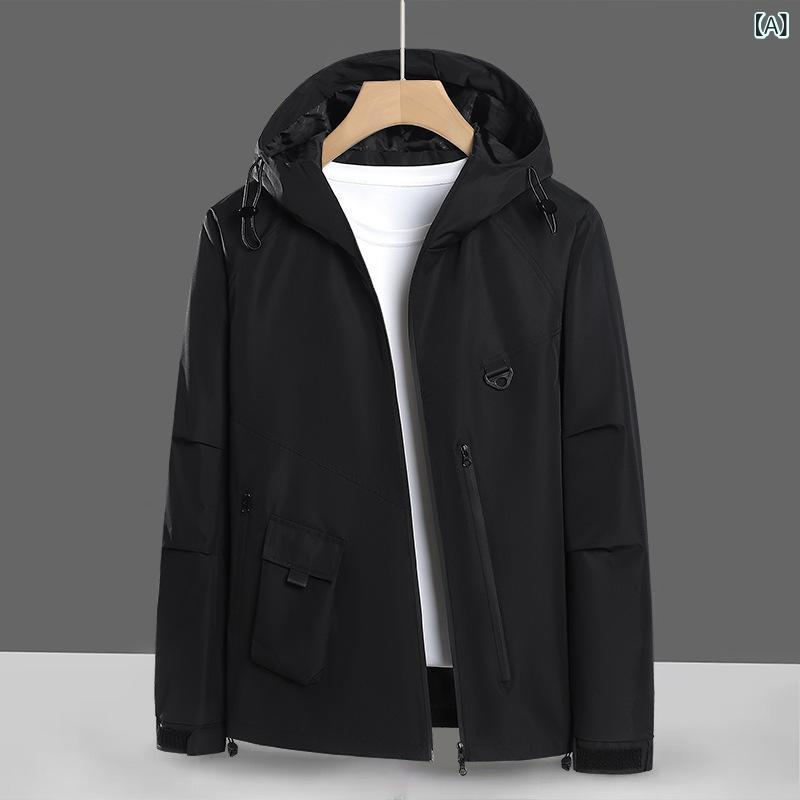 マウンテンパーカー 男性用 アウトドア 登山服 防水 防風 ジャケット 秋冬 ペア ス...