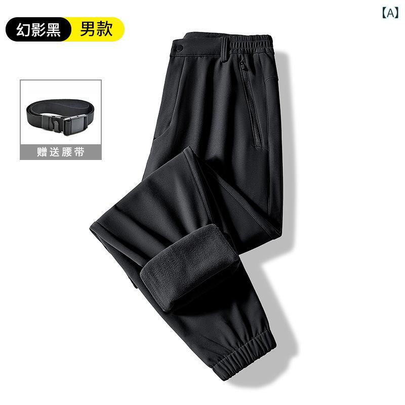 マウンテンパンツ 男女兼用 防風 防水 裏起毛 登山パンツ スキーパンツ アウトドアパンツ トレッキングパンツ 冬 2