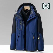 マウンテンパーカー メンズ レディース 秋冬用 防水 防風 防寒 登山ウェア アウトドアウェア 裏起毛 フ..