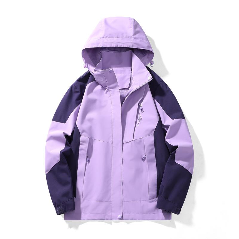 マウンテンパーカー メンズ レディース 春秋 薄手 防水 防風 ジャケット アウター 登山服 取り外し可能..