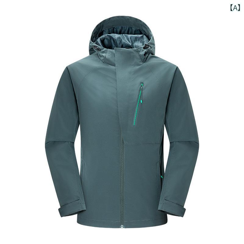 シャドーテールのマウンテンパーカー 男女兼用 防風 防水 撥水 アウター ジャケット 登山 トレッキング ハイキング キャンプ 春秋 アウトドア スポーツ ウェア｜アングル2