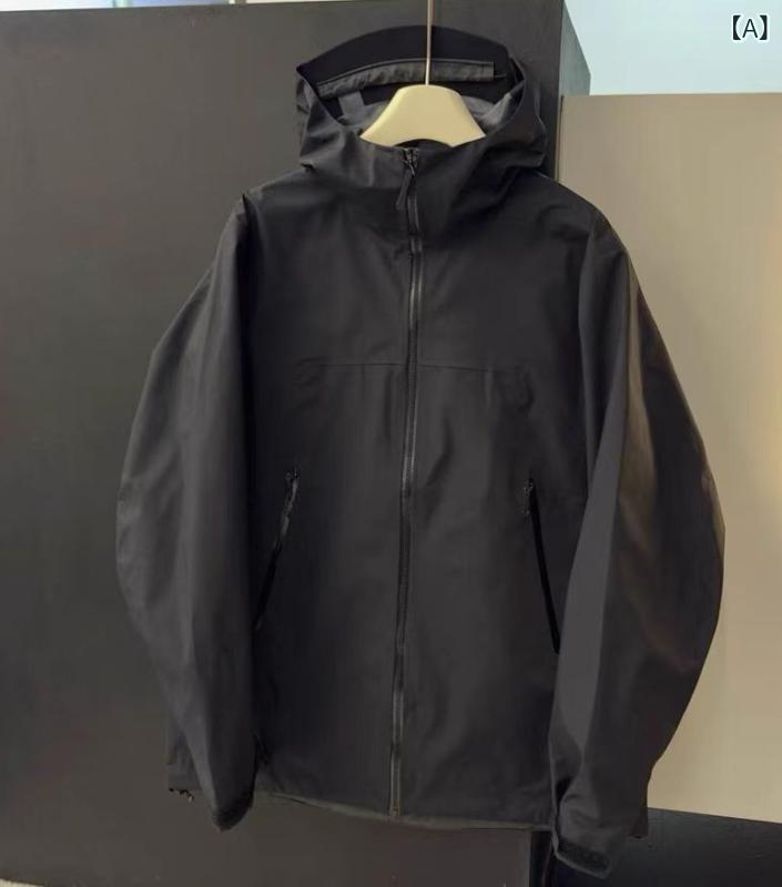 マウンテンパーカー ユニセックス 防水 透湿 防風 速乾 ナイロン ジャケット 登山 トレッキング ハイキング キャンプ アウトドア 春夏 秋冬 ブラック パープル ブルー ピンク ホワイト 2