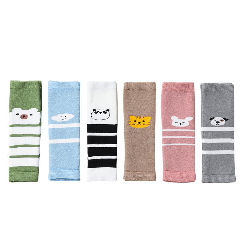 ベビー 靴下 レッグウォーマー 新生児 ハイソックス 厚手 あったか コットン うさぎ柄 かわいい ピンク..