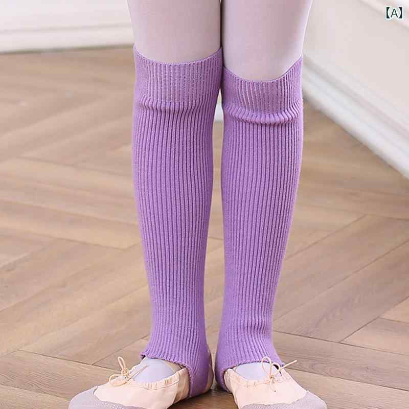 靴下 キッズ バレエ レッグウォーマー ニット 厚手 防寒 女の子 子供 練習着 ダン...