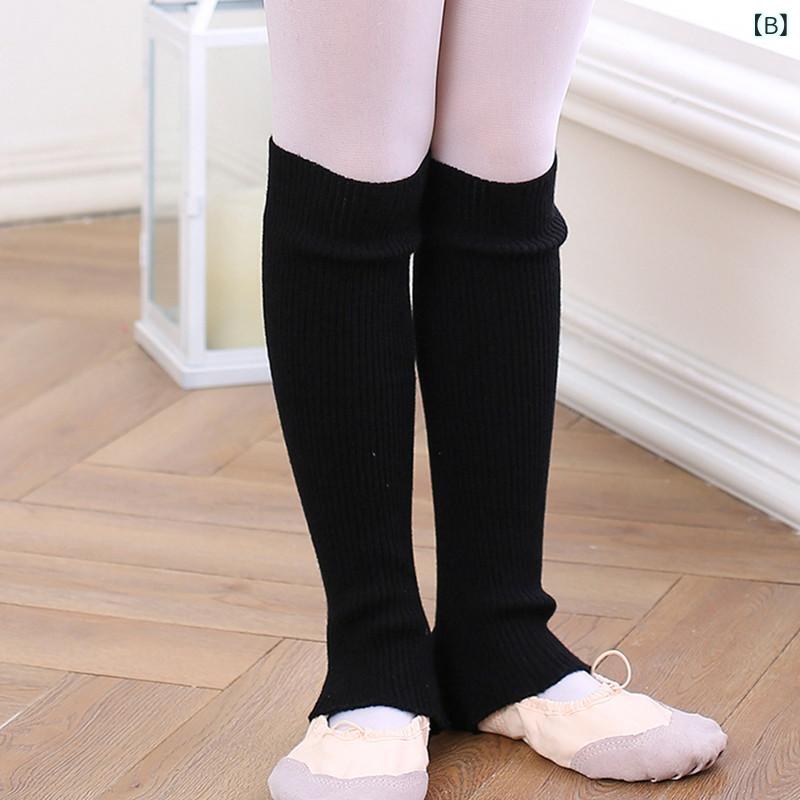 靴下 キッズ バレエ レッグウォーマー ニット 厚手 防寒 女の子 子供 練習着 ダン...