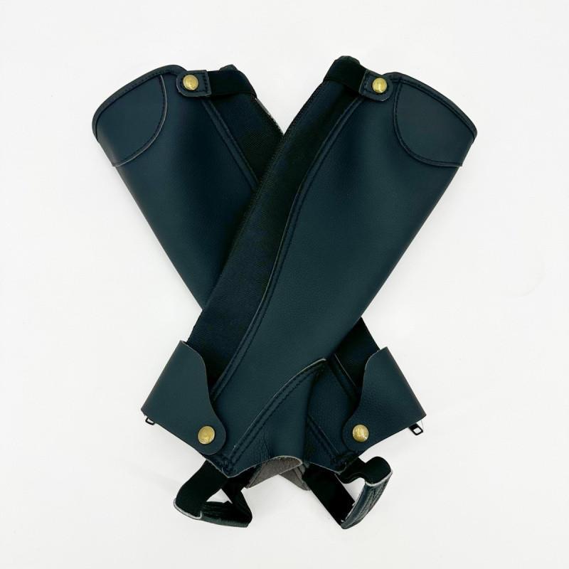 レッグガード キッズ 男性用 女性用 乗馬用品 本革風 ふくらはぎ保護 通気性 スポーツ 怪我防止 衝撃吸..