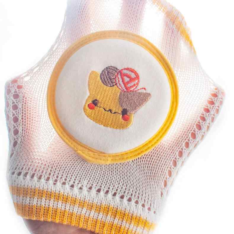 ベビー 赤ちゃん 膝当て 薄手 コットン メッシュ 通気性 衝撃吸収 怪我防止 擦りむき防止 膝パッド レ..