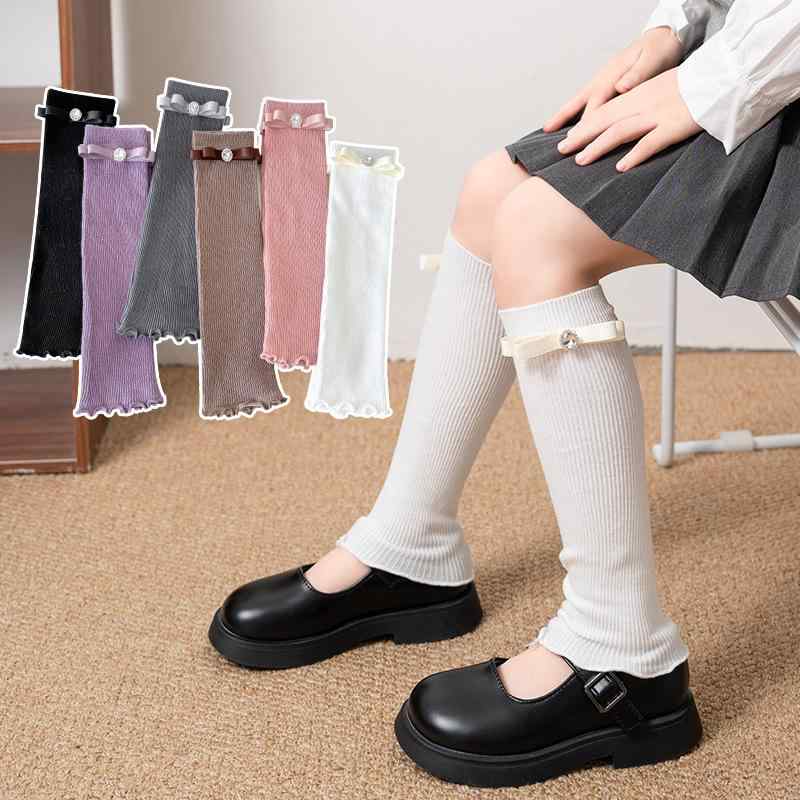 靴下 キッズ 女の子 靴下セット 子供用 ハイソックス ニット コットン ニーハイソックス 無地 かわいい 通気性 3歳 4歳 5歳 6歳 7歳 8歳 9歳 10歳 11歳 12歳