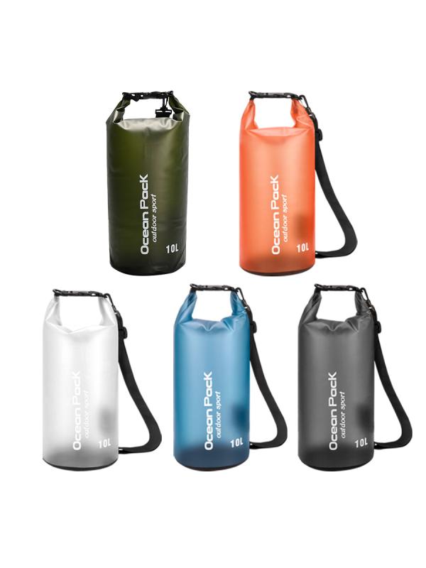 ビーチバッグ 防水バッグ バケットバッグ PVC 半透明 アウトドア スポーツ プール 海水浴 釣り 登山 キ..