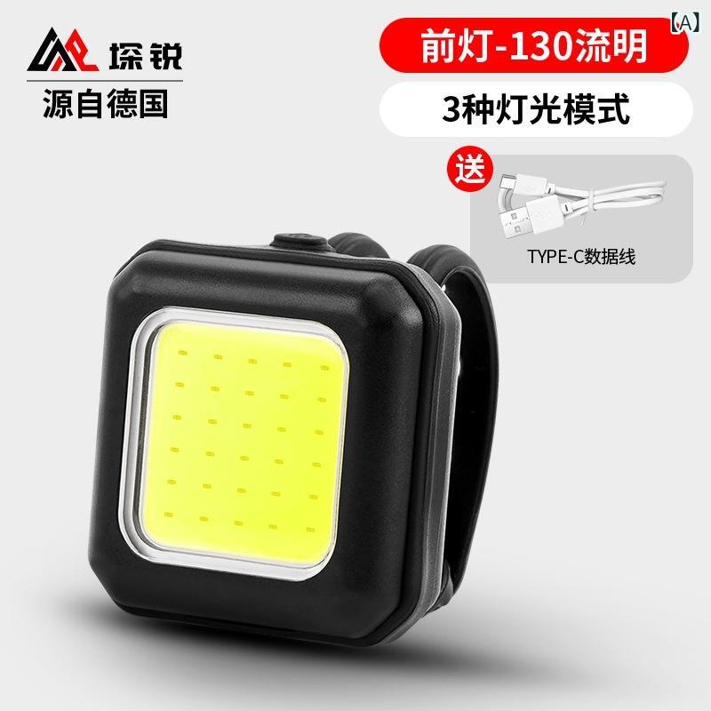 自転車 前照灯 充電式 爆光 ライト マウンテンバイク ロードバイク 夜間 走行 テールライト 子供用 自..