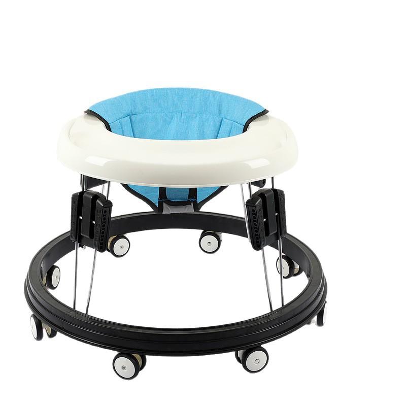 ベビー 歩行器 多機能 転倒防止 折り畳み式 6ヶ月 18ヶ月 静音キャスター シート高さ調節可能 炭素鋼フレーム