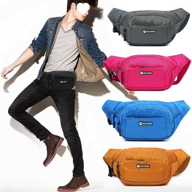 スポーツ ウエストポーチ 男性用 女性用 多機能 大容量 防滴 ランニング アウトドア スマホ 財布 オックスフォード生地