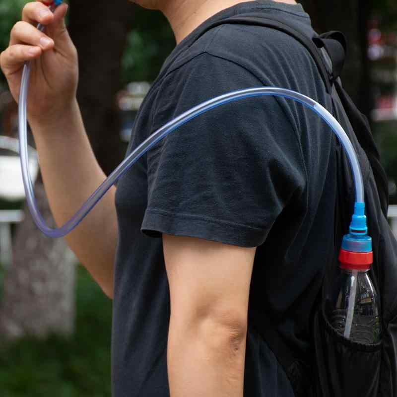 アウトドア 水筒 ハイドレーション チューブ アダプター 給水 リザーバー バックパック 登山 ランニング サイクリング 100cm
