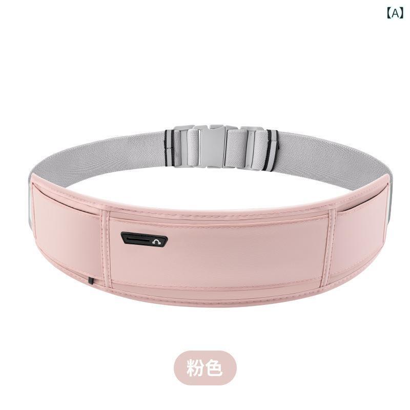 ランニング用ウエストポーチ 男性用 女性用 水筒ホルダー付き スポーツ 23cm スマホケース 多機能 防水 防汗 抗菌 超軽量 拡張可能 夜間反射 ナイロン ピンク ブラック グレー ブルー パープル アウトドア