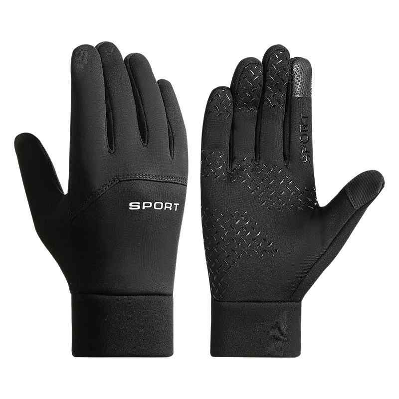 手袋 男性用 防寒グローブ 防水 防滑 撥水 裏起毛 スマホ対応 自転車 バイク アウトドア 紳士