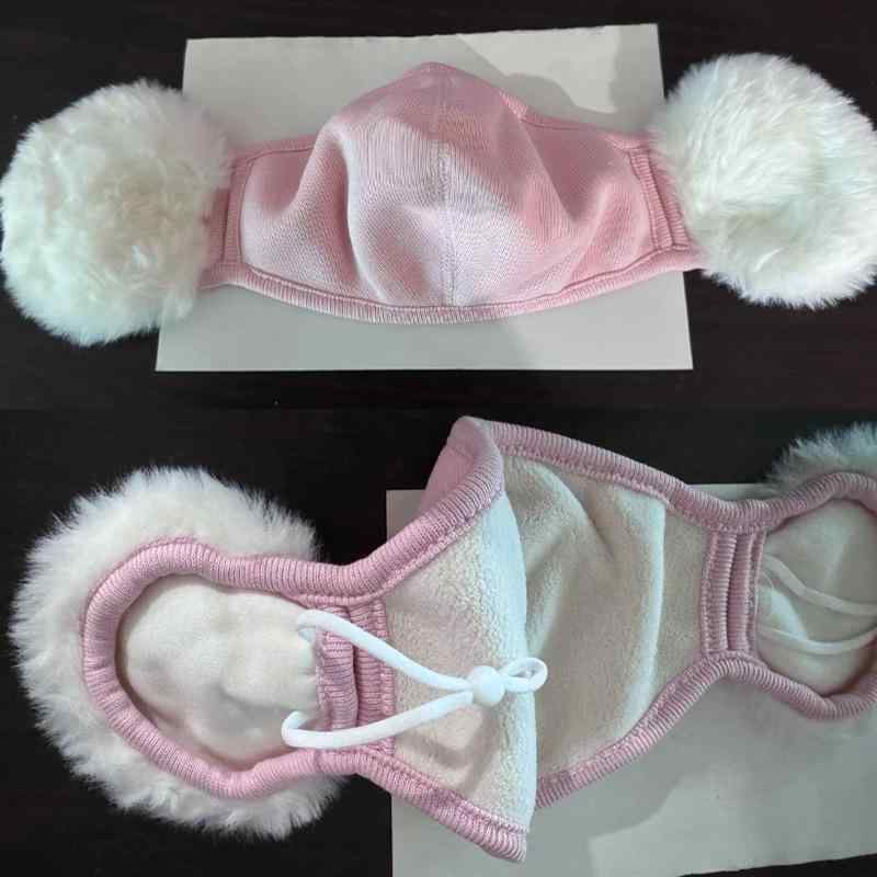 マスク レディース 秋冬 防寒 イヤーマフ 耳あて 2way あったか モコモコ ふわふわ 防風 寒 ...