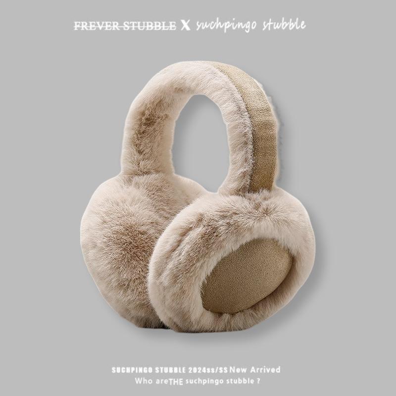 イヤーマフ レディース 秋冬 防寒 暖かい 耳当て 折りたたみ かわいい ふわふわ 自転車 スキー スケー..