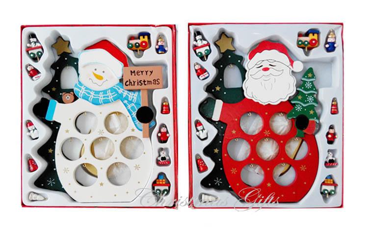 Other - クリスマス 飾り 木製 オーナメント サンタクロース 雪だるま 置物 クリスマスプレゼント デスク 飾り付け 子供 ギフト